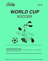 WORLD CUP SOCCER PINBALL MANUAL (REPRINT)