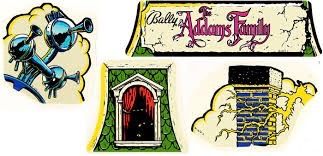 ADDAMS FAMILY CLOUD TOPPER DECAL SET OF 4