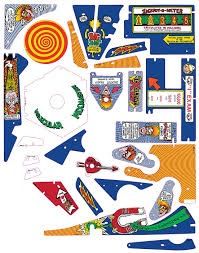 DR. DUDE SILKSCREENED PLAYFIELD PLASTIC SET - 26 PCS