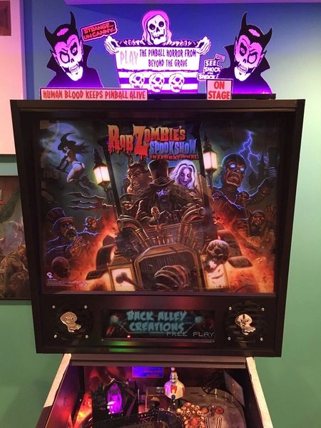 ROB ZOMBIE PINBALL TOPPER