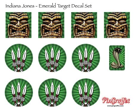 Indiana Jones Target Decal Set