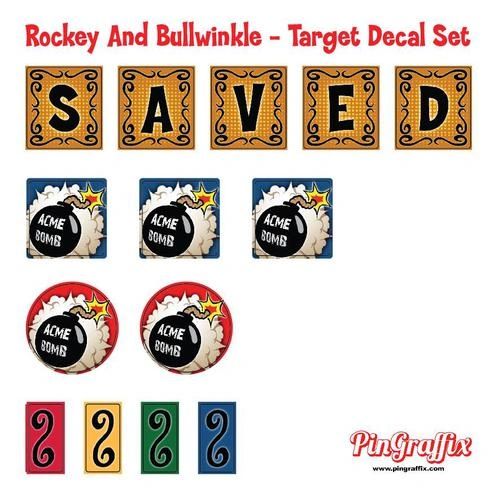 Rocky And Bullwinkle Target Decal Set