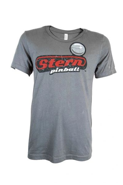 Stern Pinball T-Shirt Kurzarm mit Logo im Retro Look Schwarz S-XXL #882-2011-00
