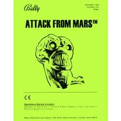ATTACK FROM MARS PINBALL MANUAL (REPRINT)
