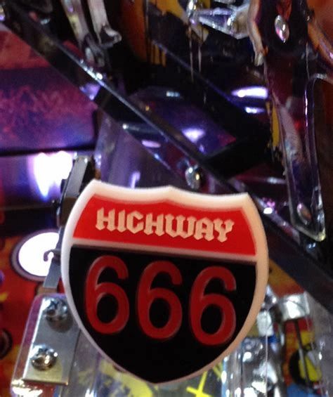 AC/DC HIGHWAY 666 SIGN