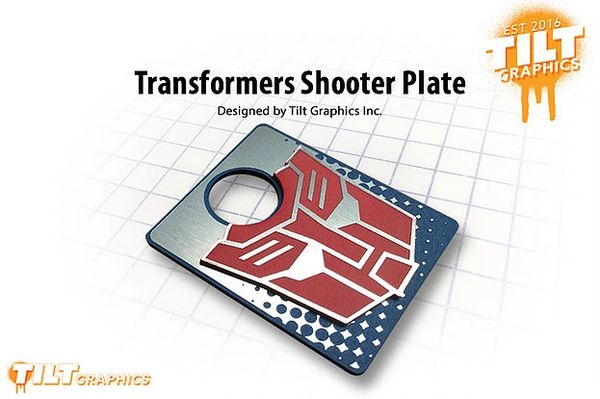 Transformers 3D Shooter Plate