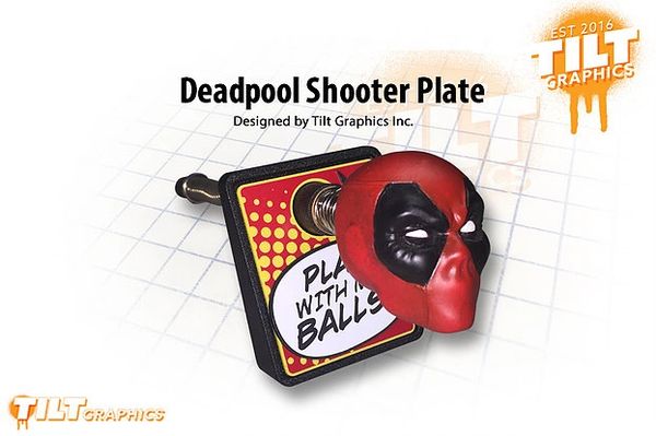 Deadpool 3D Shooter Plate
