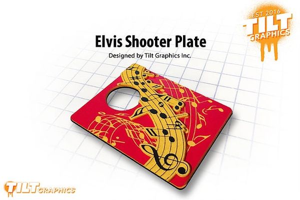 Elvis 3D Shooter Plate