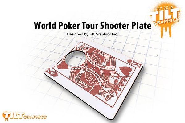World Poker Tour "King of Harts" Shooter Plate