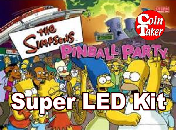SIMPSONS PINBALL PARTY-2 LED Kit w Super LEDs