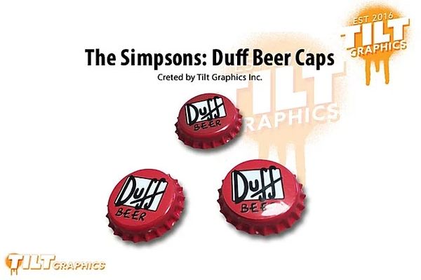 Simpsons Duff Beer Caps