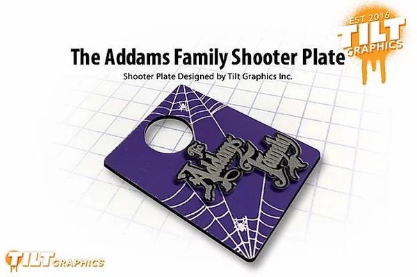 The Addams Family 3D Shooter Plate