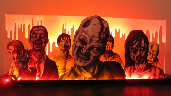 The Walking Dead Pinball Machine Topper