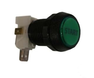 PUSH BUTTON 1 INCH ROUND GREEN START