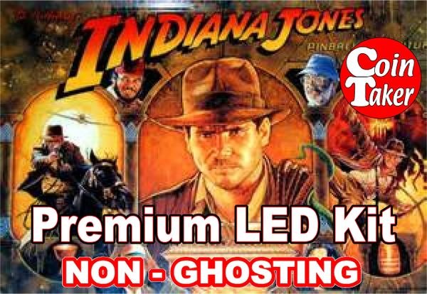 1993 INDIANA JONES BALLY/WILLIAMS LED Kit with Premium Non-Ghosting LEDs