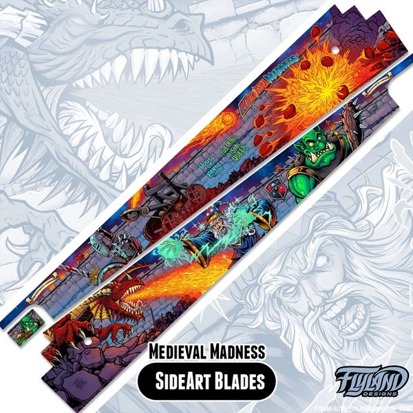 Medieval Madness Side Art Blades by Flyland Designs
