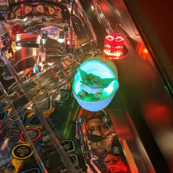 The Mandalorian Pinball Interactive Illuminated Floating Grogu