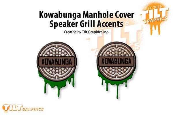 Kowabunga Manhole Cover Speaker Grill Accents