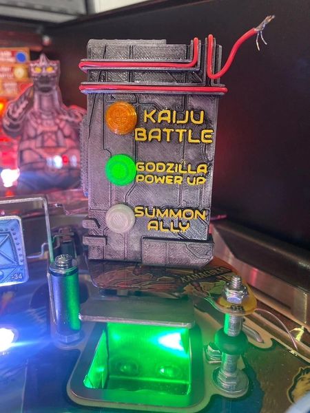 Godzilla Pinball Sign Upgrades