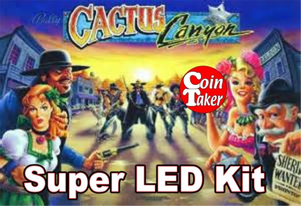 Cactus Canyon Complete LED Lighting Kit custom SUPER BRIGHT PINBALL LED KIT 