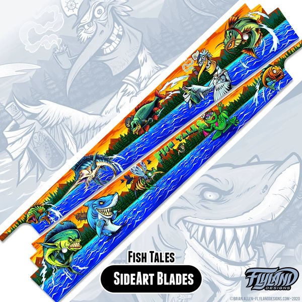 Fish Tales Art Blades by Flyland Designs