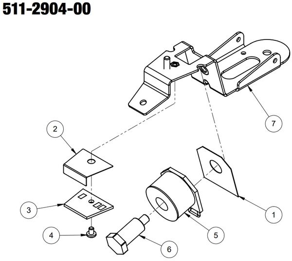 JURASSIC PARK (STERN) T-REX HEAD ASSEMBLY, BOTTOM