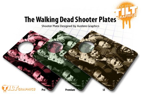 The Walking Dead Cast Shooter Plate