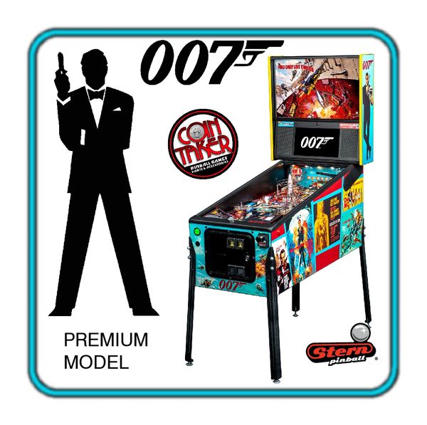 James Bond 007 PREMIUM PINBALL by CoinTaker, distributor pinball machines ,toppers, and