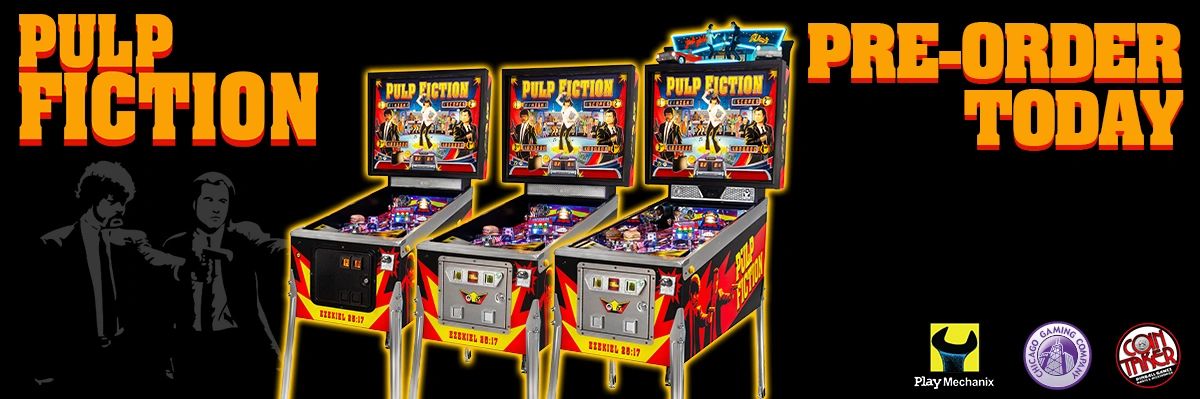 PRE-ORDER PULP FICTION SPECIAL EDITION Pinball Machine by Chicago Gaming  Company - DEPOSIT ONLY