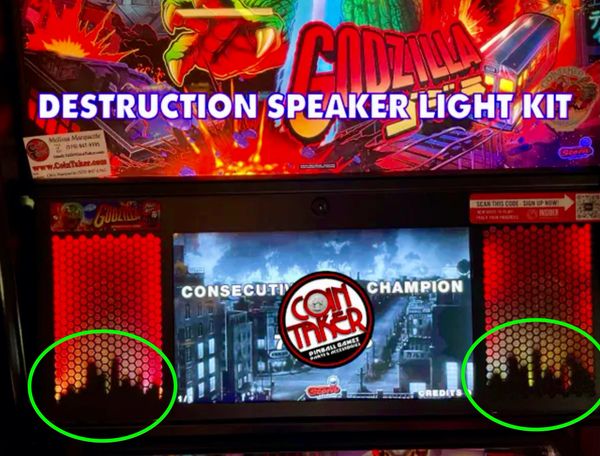 Godzilla Destruction Speaker Light Kit Acrylics