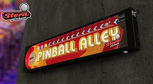 STERN PINBALL ALLEY SIGN