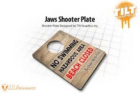 Jaws Shooter Plate: No Swimming