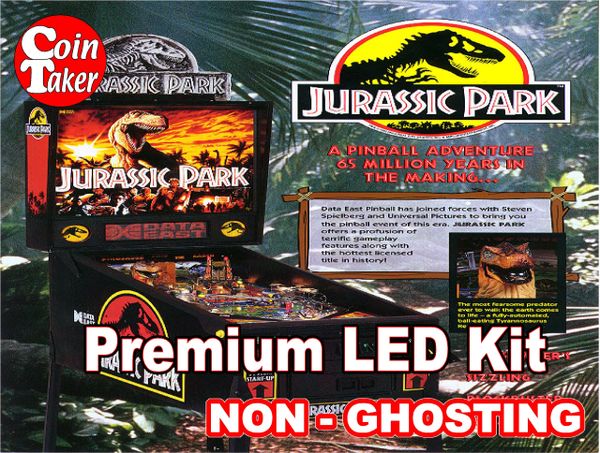 JURASSIC PARK Data East 1993 LED Kit with Premium Non-Ghosting LEDs