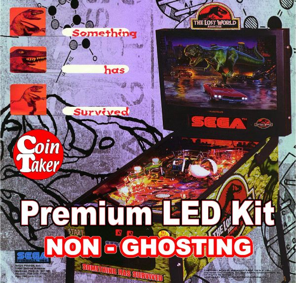 LOST WORLD JURASSIC PARK Sega LED Kit with Premium Non-Ghosting LEDs