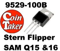 Stern Q15 / 16 Flipper Transistor 110-0168-00 Mosfet 9529-100B