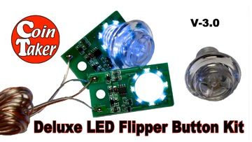 LED FLIPPER BUTTON KIT DELUXE