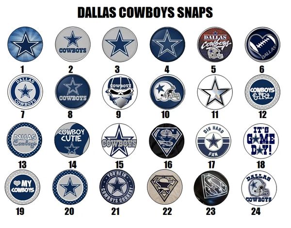 Dallas Cowboys Cupcake Toppers Printable 