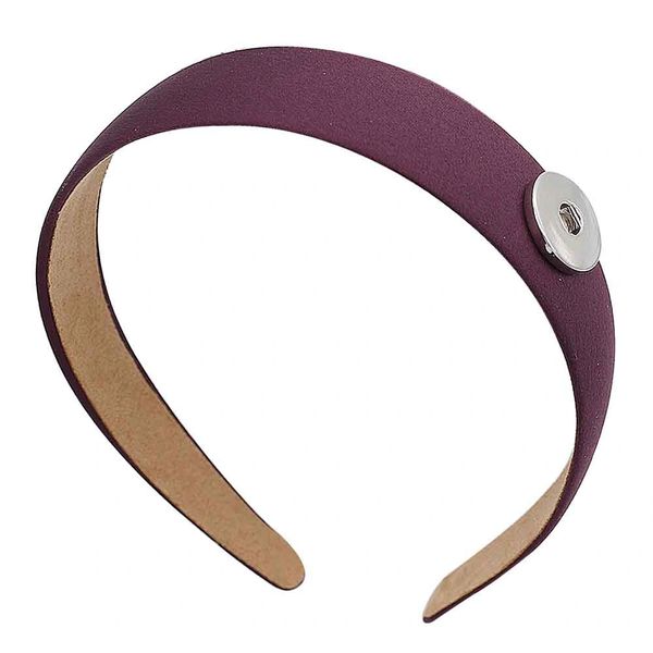 HEADBAND: Solid Color Satin One SNAP Hair band (Choose Color) 1204 | Whatsnappenin Jewelry 