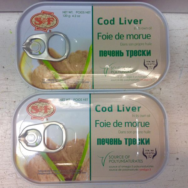 RUS_S&F Cod Liver Packed In ITS Own Oil 120g