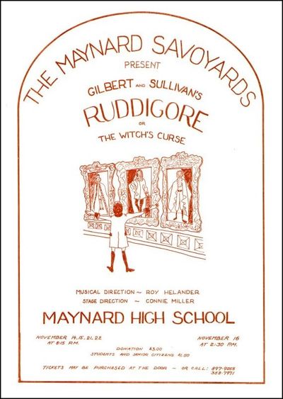 Ruddigore 1975 Savoyard Light Opera