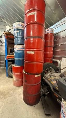 Assorted empty 55 Gallon Drums