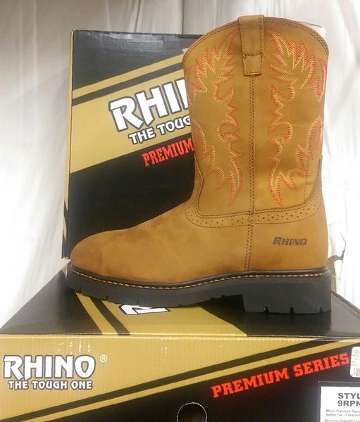 Rhino steel toe work on sale boots