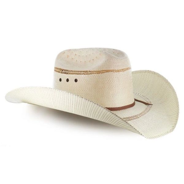 Tan Bangora Straw Mens Ariat Cowboy Hat