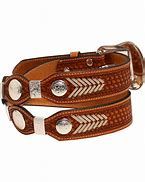 Nocona Mens RawHide Lacing and Round Conch on Basket Weave Belt