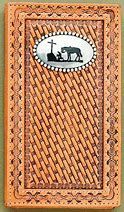 Nocona Mens Rodeo Wallet/Checkbook Cover With Praying Cowboy Conch