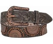 Angel Ranch Ladies Tan and Copper Belt