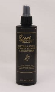 Scout Boot Care Reptile and Exotic Leather Cleaner and Conditioner
