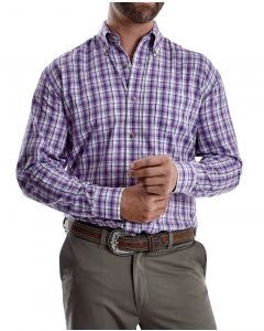 Wrangler Riata Purple Plaid