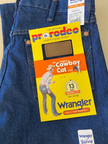 Men's Wrangler Prewashed Cowboy Cut Jean's