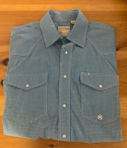 Roper Amarillo Crystal Blue Shirt